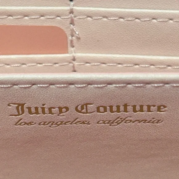 Juicy Couture Plum Zip-Around Wallet with Gold Hardware Approx. 8 x 4 - Picture 12 of 17